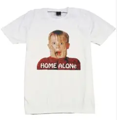 HOME ALONE Tシャツ ホワイト 海外　映画　アメリカン　古着風