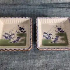 高級美術 有田焼 名窯 貴祥窯 染付 鹿紅葉文変形富士山型三足深皿2客 貴祥窯 – 生活民芸 なかむた ~Japan Folk Crafts Nakamuta~