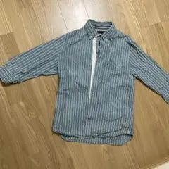 TOMMY HILFIGER グレー ストライプ L