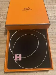 エルメス H cube ネックレス⭐︎ピンク⭐︎