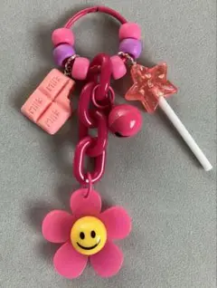 じゃらじゃらキーホルダー(スマイル)