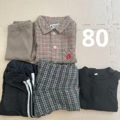男の子　まとめ　半袖Tシャツ　甚平　長ズボン　長袖シャツ 80 春夏秋　保育園