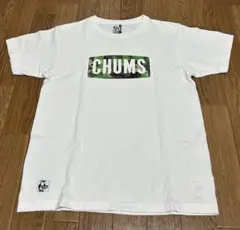 CHUMS 迷彩ロゴ Tシャツ Sサイズ