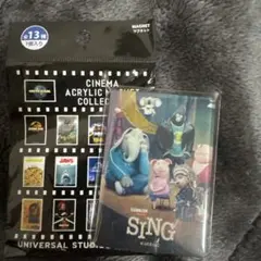 USJ限定　シネマアクリルマグネットコレクション　SING シング　ユニバ