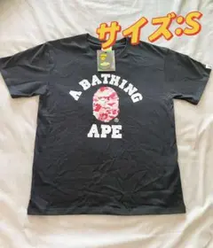 A BATHING APE ブラック Tシャツ Sサイズ&nn