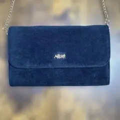 AHKAH スエード 黒 クラッチバッグ