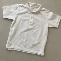 無印良品　半袖　白ポロシャツ140センチ