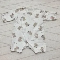 クマ柄ロンパース 半袖
