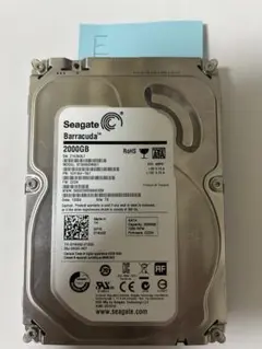 Seagate Barracuda HDD 2000GB 動作保証あり (E)