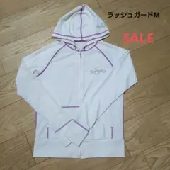 ラッシュガード　レディース　M 　白
