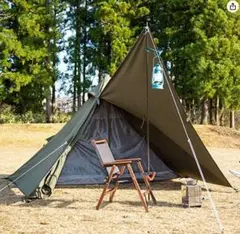 バンドック ソロティピー 1TC BUNDOK フタマタポールセット カーキ