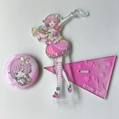 プロセカ 鳳えむ♡アクスタ＆バッジ2点セット