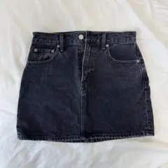 MOUSSY DENIM ミニスカート （BLK）