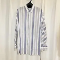 美品 OVERCOAT オーバーコート 長袖シャツ 桜井和寿着用 ブルー 0 美品 OVERCOAT オーバーコート 長袖シャツ 桜井和寿着用 ブルー