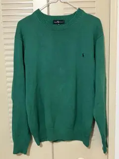 Ralph Lauren グリーン ニット セーター M ラルフローレン