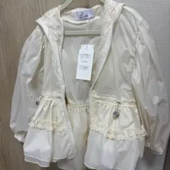elu. 2025ss キッズパーカー 白 （M）