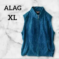 ✨１点限り✨ALAG ターコイズ ノースリーブ パーカー ベスト