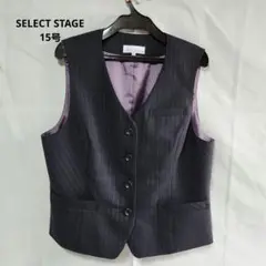 SELECT STAGE ストライプベスト ネイビ 15号