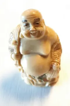 在銘 布袋様の根付