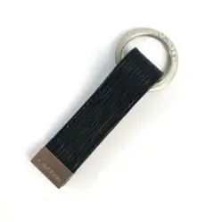 新品カルバンクラインCALVIN KLEINキーリング　ブラックレザー