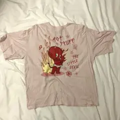 最終値下げHOT STUFF リトルデビル Tシャツ M ライトピンク US古着