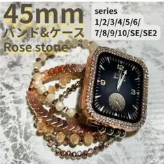 アップルウォッチ　ケース　applewatch バンド ローズ 45mm