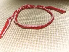 ピンクと赤 2連ミサンガ