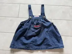 miki HOUSE ジャンバースカート 80cm デニム