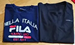 【子ども服】半袖2枚セット サイズL FILA adidas