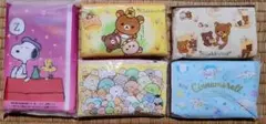 ポケットティッシュ キャラクター5個セット