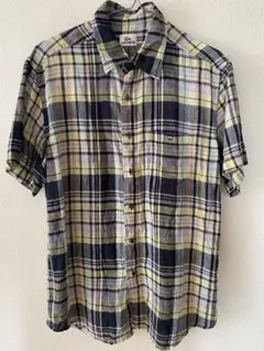 LACOSTE 半袖チェックシャツ