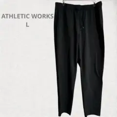 ATHLETIC WORKS ブラック イージーパンツ L