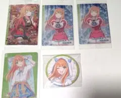 学マス 学園アイドルマスター 紫雲清夏 ウエハース アニメバコ 缶バッジ 5点