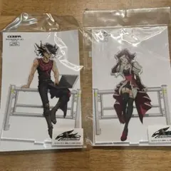 遊戯王 不動遊星 ジャック セット 缶バッジ アクキー ラバスト グッズ アクリルキーホルダー＆缶バッジセット「遊☆戯☆王5D's」（全