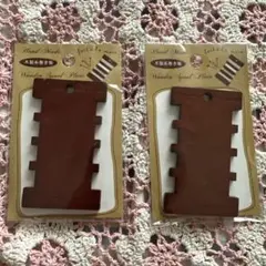 木製糸巻き板　2個セット