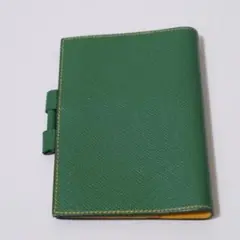 Hermes エルメス アジャンダ GM グリーン イエロー 手帳カバー