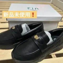 Fin コインローファー厚底スリッポン【低反発スポンジ入り】