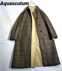aquascutum ステンカラーコート リバーシブル
