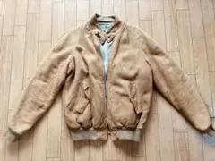 70s 80s エルエルビーン スウェードジャケット 40 キャメル