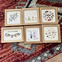 七夕 お雛様 こどもの日 刺繍パネル