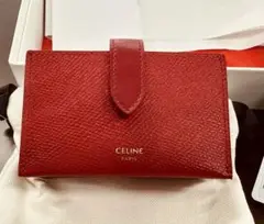 新品未使用CELINE Accordion Card Holder レッド