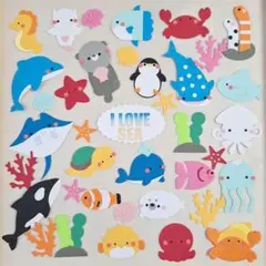 海の生き物　NO.14　水族館セット　クラフトパンチ　880円