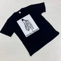 United Athle プリントTシャツ 黒 半袖 クルーネック コットン