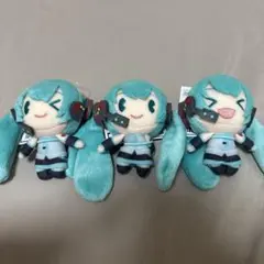 初音ミク デフォルメぬいぐるみマスコット全3種コンプリート
