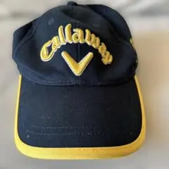 Callaway キャップ ネイビー/イエロー クマ刺繍