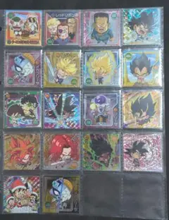 ドラゴンボール 超戦士シールウエハースZ　W17　開封済み　18枚