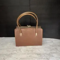 ブラウン ハンドバッグ ナイロン内装