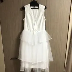 Noir Kei Ninomiya チュール ジレ ワンピース ホワイト xs