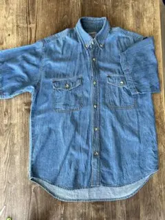 GOMFORTデニムシャツ 半袖シャツ　M メンズシャツ