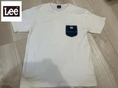 Lee ☆ホワイト Tシャツ デニムポケットLサイズ